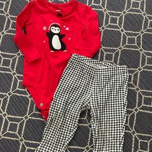 Infant girl 9 month carters winter outfit and 6-12 months dress